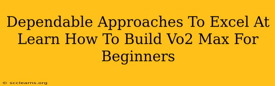 Dependable Approaches To Excel At Learn How To Build Vo2 Max For Beginners