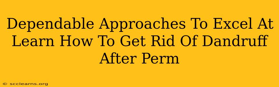 Dependable Approaches To Excel At Learn How To Get Rid Of Dandruff After Perm