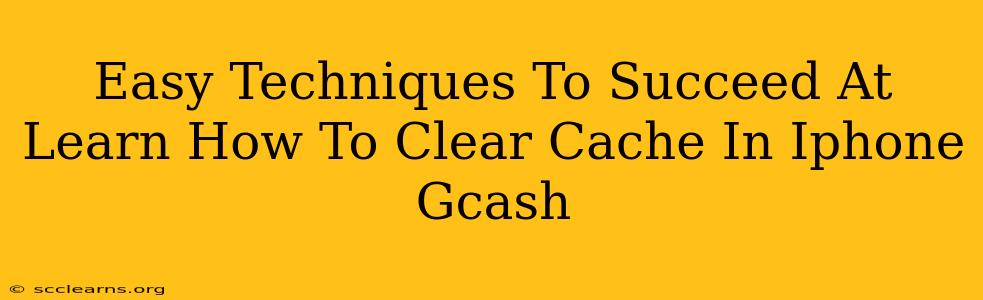 Easy Techniques To Succeed At Learn How To Clear Cache In Iphone Gcash