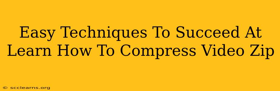 Easy Techniques To Succeed At Learn How To Compress Video Zip