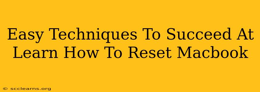 Easy Techniques To Succeed At Learn How To Reset Macbook