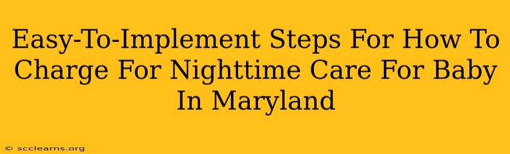 Easy-To-Implement Steps For How To Charge For Nighttime Care For Baby In Maryland