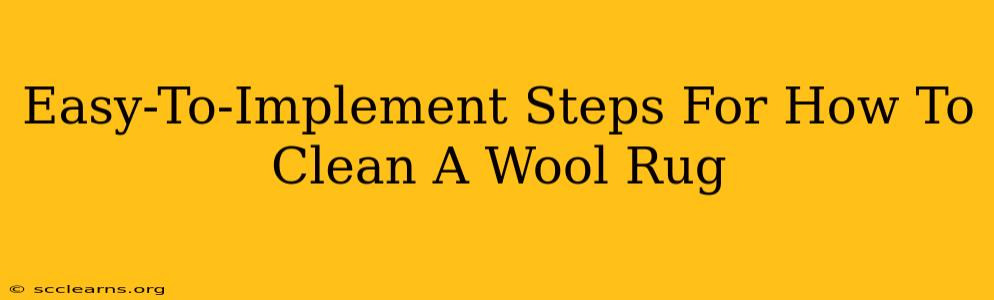 Easy-To-Implement Steps For How To Clean A Wool Rug