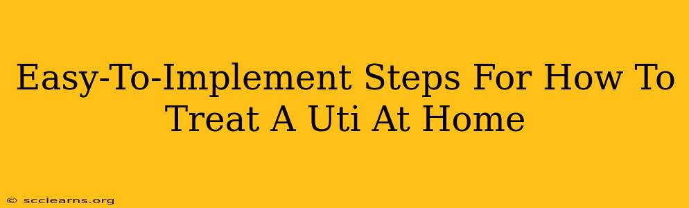 Easy-To-Implement Steps For How To Treat A Uti At Home