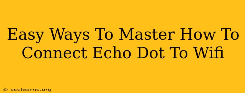 Easy Ways To Master How To Connect Echo Dot To Wifi