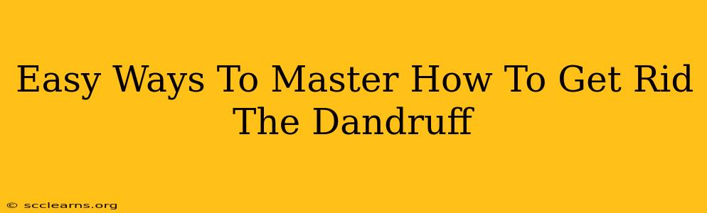 Easy Ways To Master How To Get Rid The Dandruff