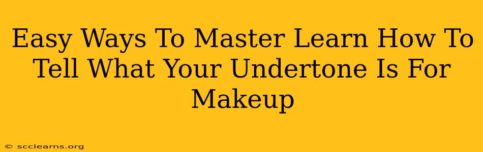 Easy Ways To Master Learn How To Tell What Your Undertone Is For Makeup