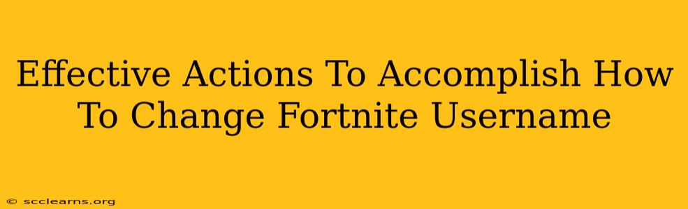 Effective Actions To Accomplish How To Change Fortnite Username