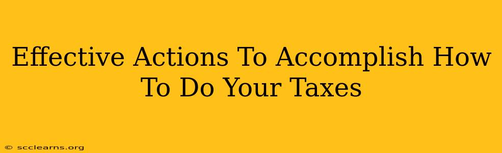 Effective Actions To Accomplish How To Do Your Taxes