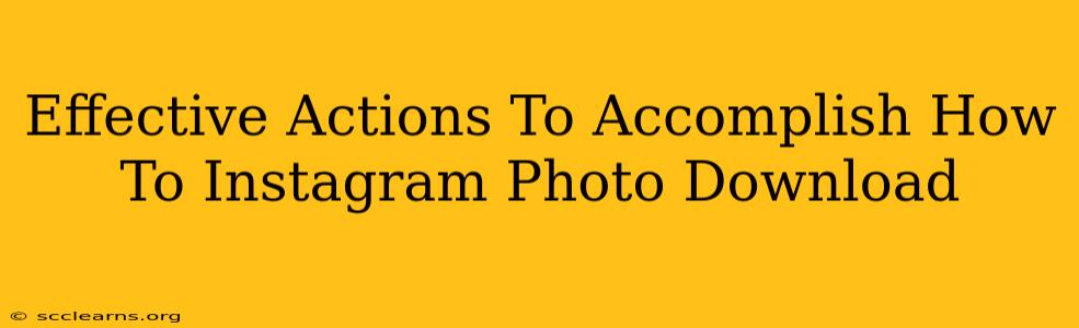 Effective Actions To Accomplish How To Instagram Photo Download