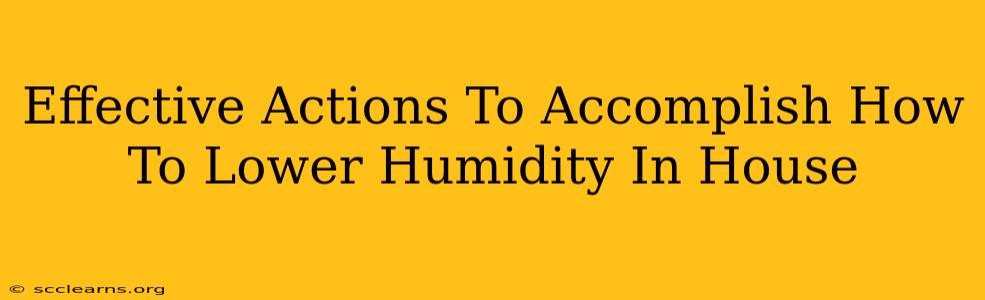 Effective Actions To Accomplish How To Lower Humidity In House