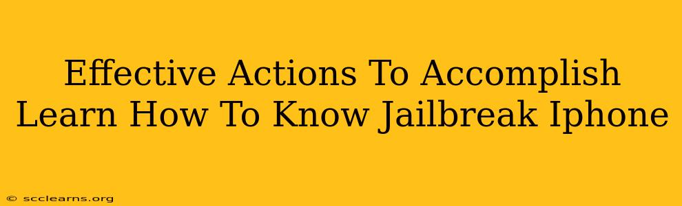 Effective Actions To Accomplish Learn How To Know Jailbreak Iphone