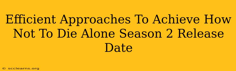 Efficient Approaches To Achieve How Not To Die Alone Season 2 Release Date