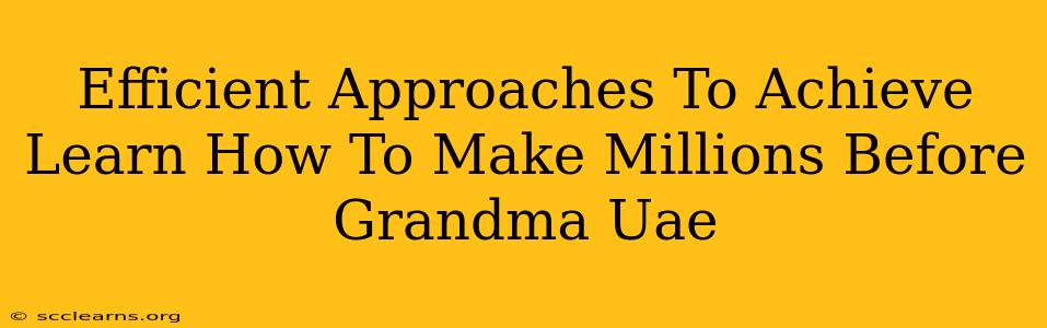 Efficient Approaches To Achieve Learn How To Make Millions Before Grandma Uae