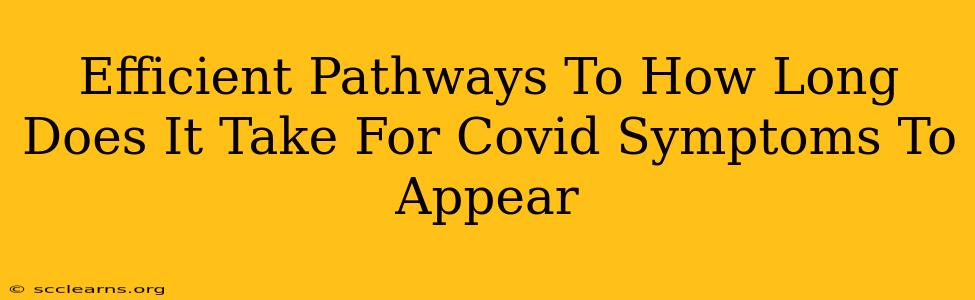 Efficient Pathways To How Long Does It Take For Covid Symptoms To Appear