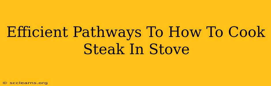 Efficient Pathways To How To Cook Steak In Stove