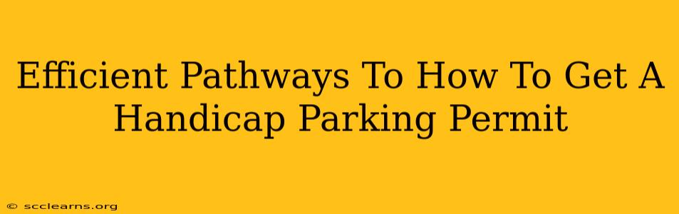 Efficient Pathways To How To Get A Handicap Parking Permit