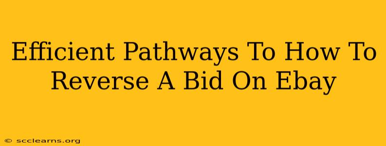 Efficient Pathways To How To Reverse A Bid On Ebay