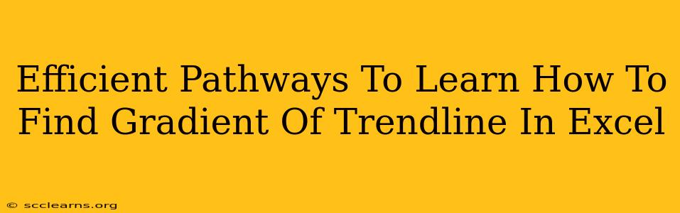 Efficient Pathways To Learn How To Find Gradient Of Trendline In Excel