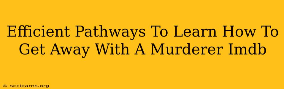 Efficient Pathways To Learn How To Get Away With A Murderer Imdb