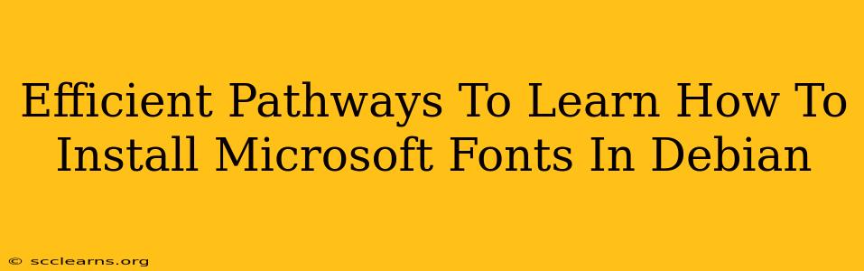 Efficient Pathways To Learn How To Install Microsoft Fonts In Debian