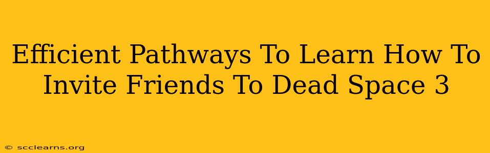 Efficient Pathways To Learn How To Invite Friends To Dead Space 3