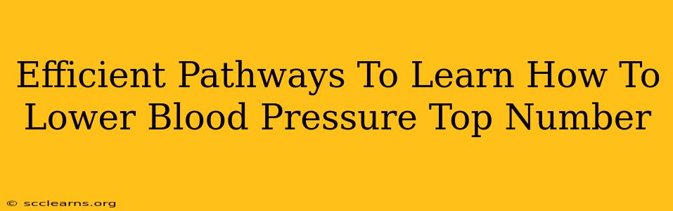 Efficient Pathways To Learn How To Lower Blood Pressure Top Number