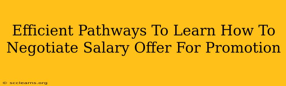 Efficient Pathways To Learn How To Negotiate Salary Offer For Promotion