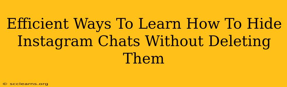 Efficient Ways To Learn How To Hide Instagram Chats Without Deleting Them