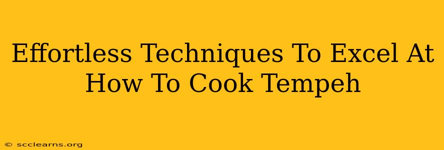 Effortless Techniques To Excel At How To Cook Tempeh