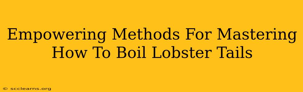 Empowering Methods For Mastering How To Boil Lobster Tails