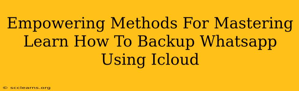 Empowering Methods For Mastering Learn How To Backup Whatsapp Using Icloud