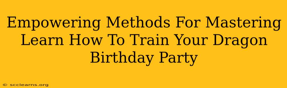 Empowering Methods For Mastering Learn How To Train Your Dragon Birthday Party