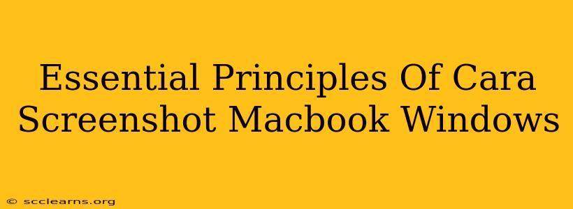 Essential Principles Of Cara Screenshot Macbook Windows