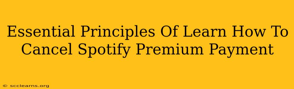 Essential Principles Of Learn How To Cancel Spotify Premium Payment