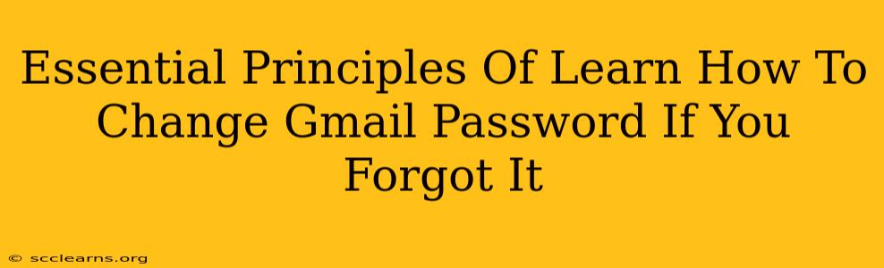 Essential Principles Of Learn How To Change Gmail Password If You Forgot It