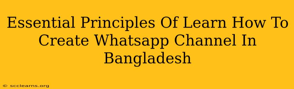 Essential Principles Of Learn How To Create Whatsapp Channel In Bangladesh