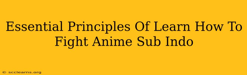 Essential Principles Of Learn How To Fight Anime Sub Indo