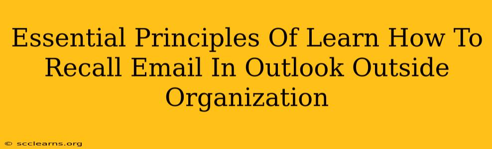 Essential Principles Of Learn How To Recall Email In Outlook Outside Organization