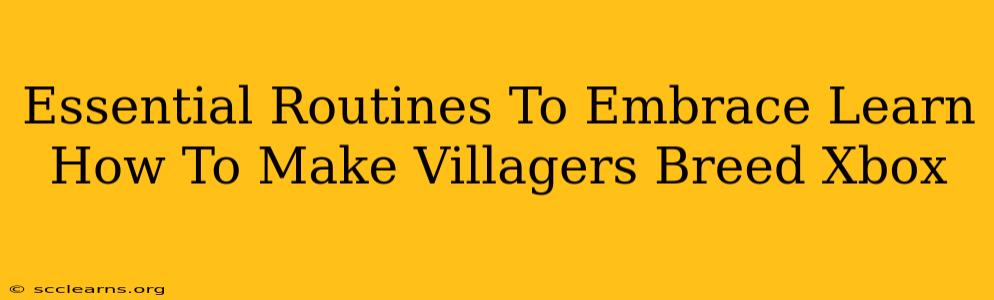 Essential Routines To Embrace Learn How To Make Villagers Breed Xbox