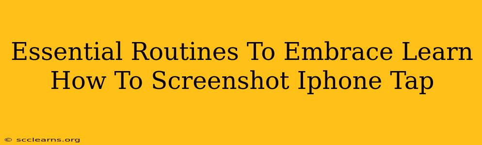 Essential Routines To Embrace Learn How To Screenshot Iphone Tap