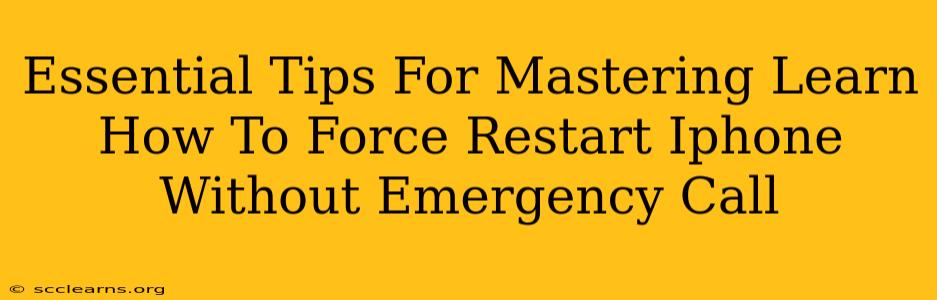 Essential Tips For Mastering Learn How To Force Restart Iphone Without Emergency Call