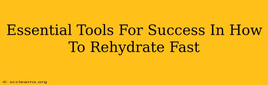 Essential Tools For Success In How To Rehydrate Fast