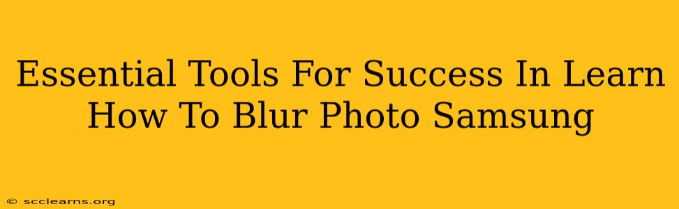 Essential Tools For Success In Learn How To Blur Photo Samsung