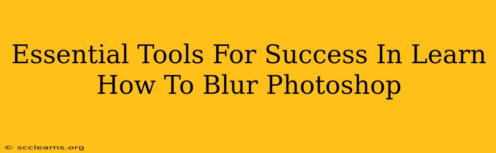 Essential Tools For Success In Learn How To Blur Photoshop