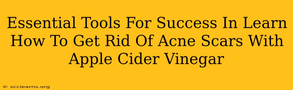 Essential Tools For Success In Learn How To Get Rid Of Acne Scars With Apple Cider Vinegar