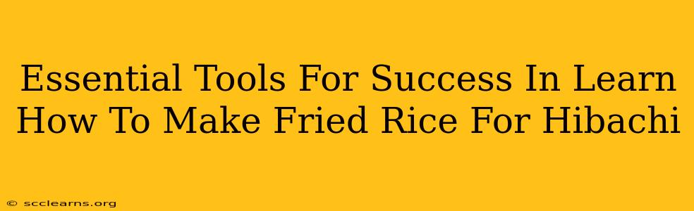 Essential Tools For Success In Learn How To Make Fried Rice For Hibachi