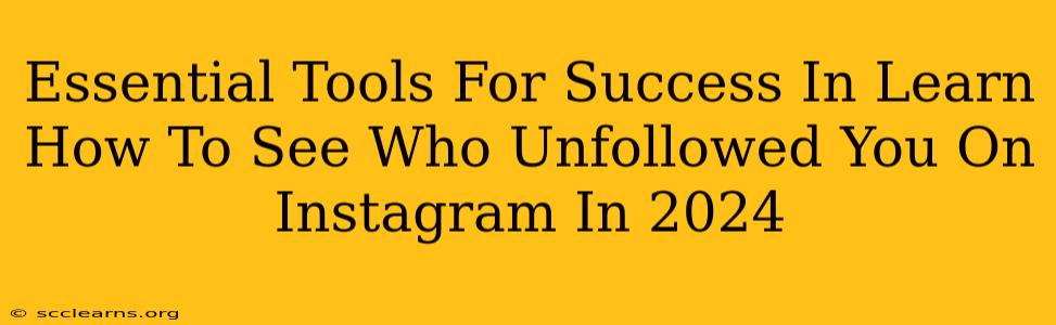 Essential Tools For Success In Learn How To See Who Unfollowed You On Instagram In 2024