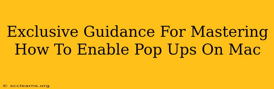 Exclusive Guidance For Mastering How To Enable Pop Ups On Mac