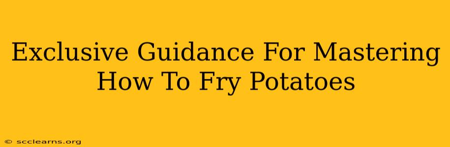 Exclusive Guidance For Mastering How To Fry Potatoes